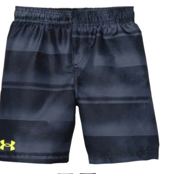 Under Armour Gated Stripe Volley Swim Trunks - UPF 50+ (For Little Boys)… - Picture 1 of 1